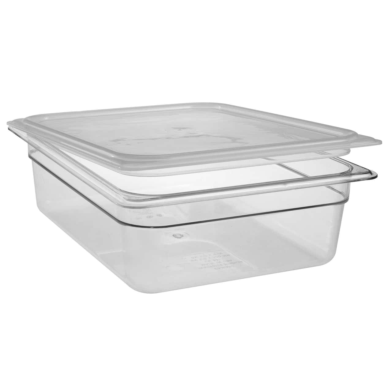 (6 Stück) CAMBRO | CAMWEAR® -  Polypropylen GN-Deckel 1/2 - luftdicht - milchig