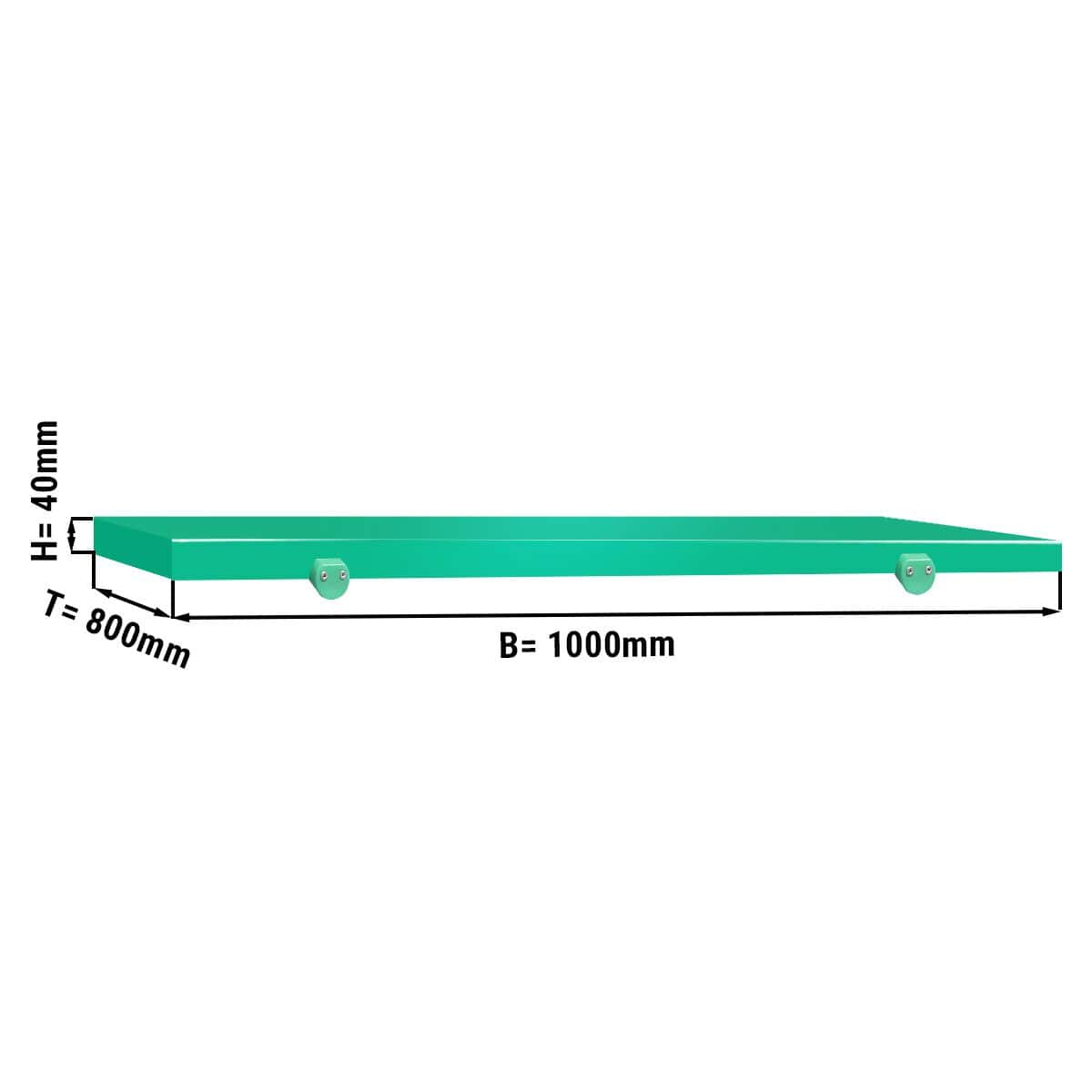 Cutting board for working table - 1000x800mm - Green