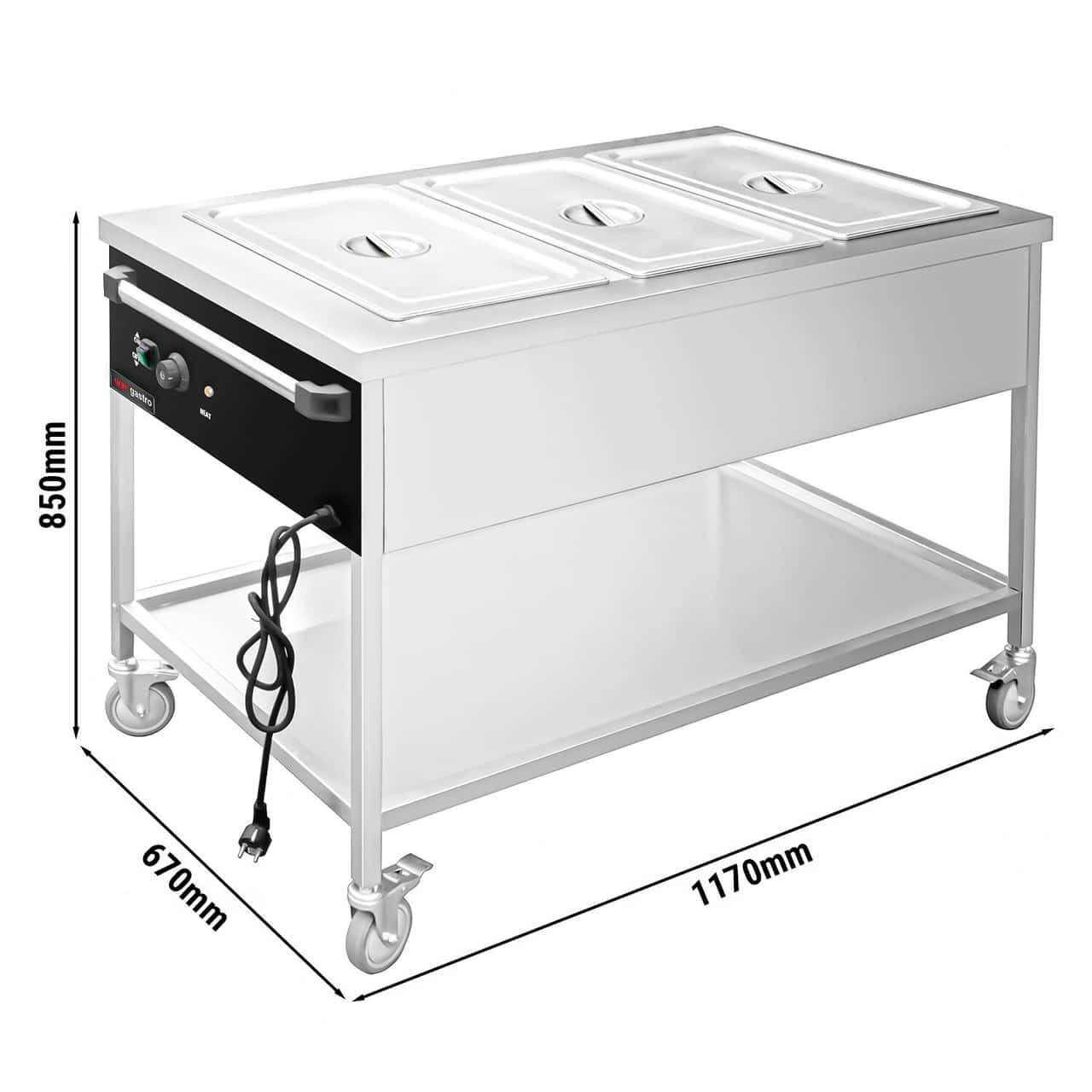 Bain-Marie Thermowagen - 3x GN 1/1