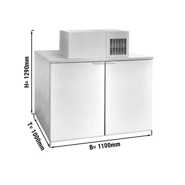 Fasskühler mit Aggregat - 4x50 L Fässer - 1100x1000mm