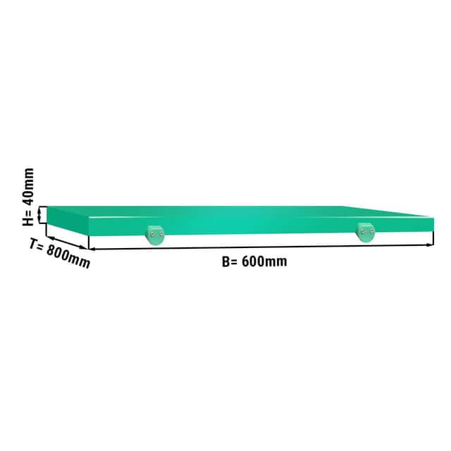 Schneideplatte für Arbeitstisch - 600x800mm - Grün