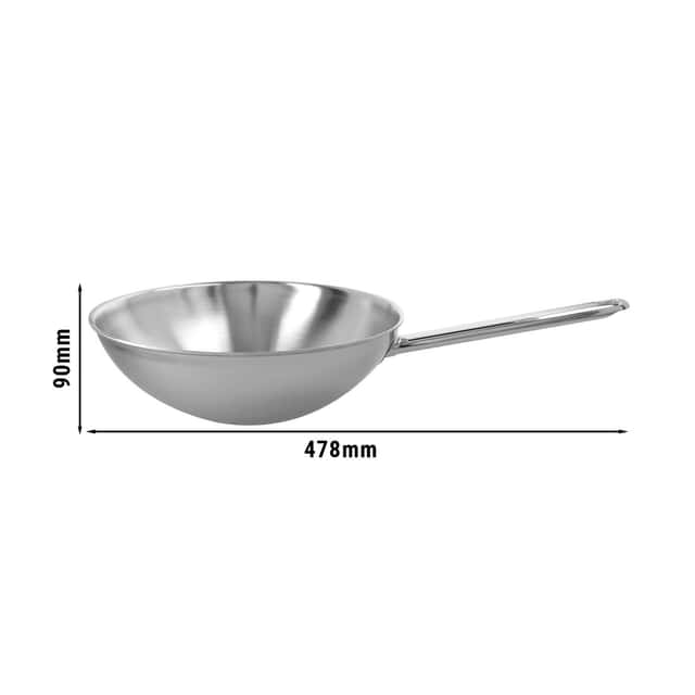 DEMEYERE | APOLLO 7 - Wok flacher Boden - Ø 260mm - Edelstahl