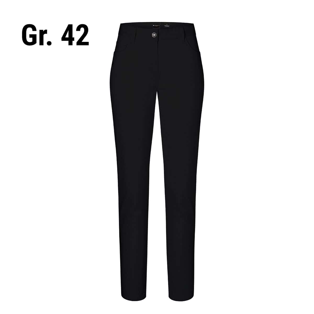 KARLOWSKY | Damen 5-Pocket-Hose - Schwarz - Größe: 42