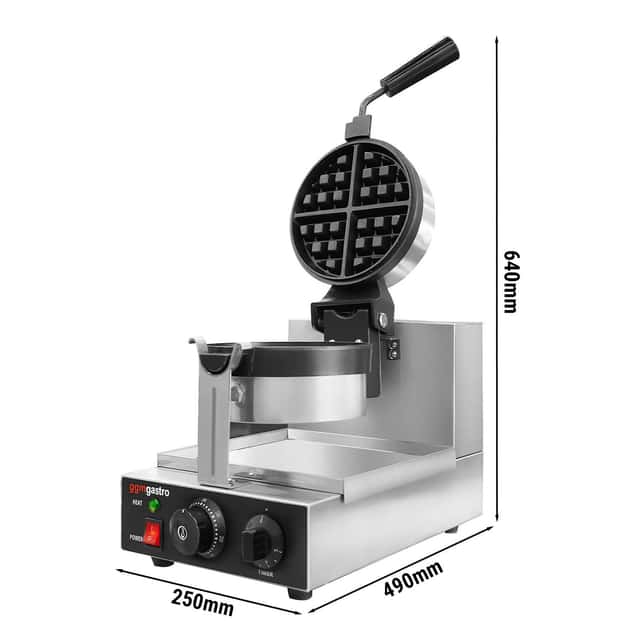 Waffeleisen - Einzeln - 1,3kW - 180° Drehung