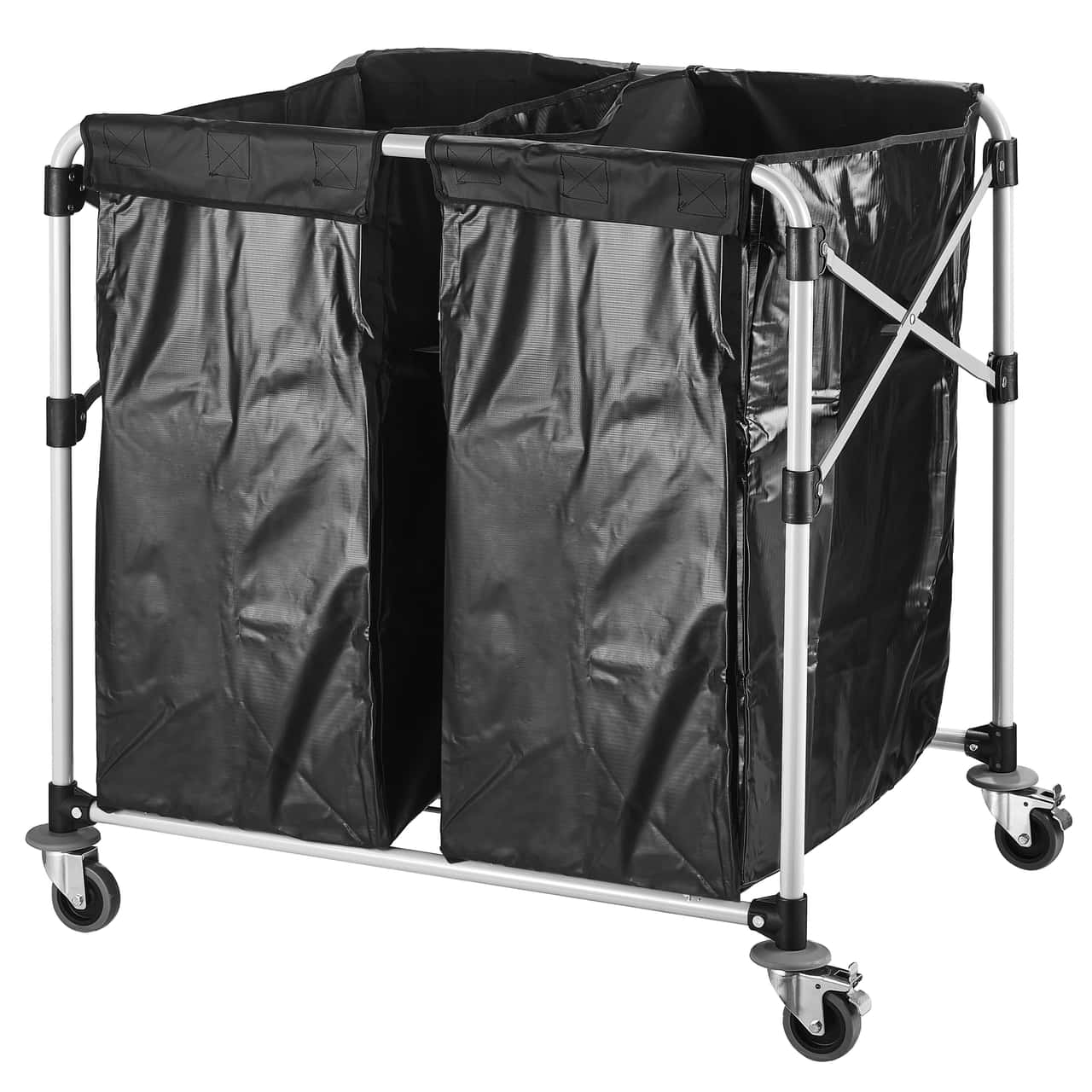 Wäschewagen - klappbar - 2x 150 Liter - Aluminiumrahmen