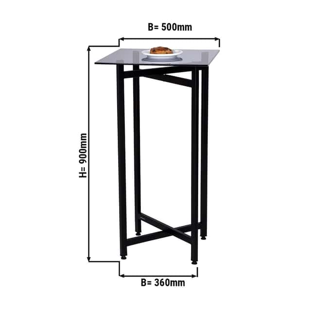 Beistell-/ Couchtisch - klappbar - 50 x 90 cm