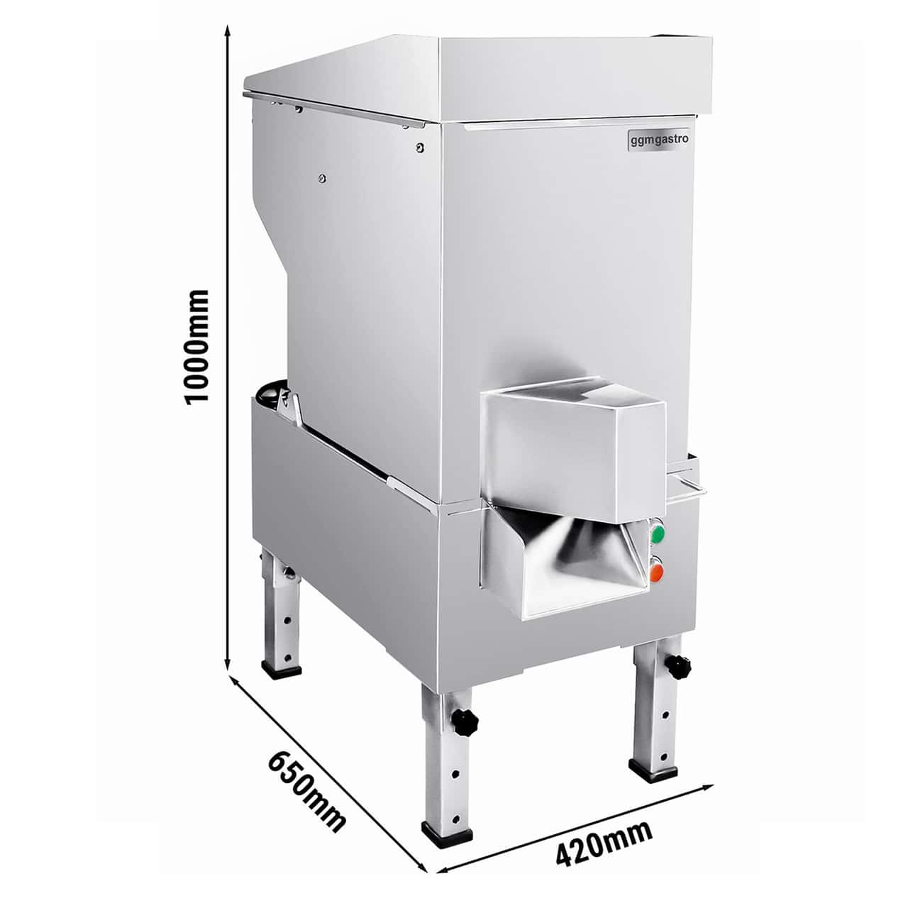 Elektrischer Kartoffelschneider - 1500 kg/h - 370 Watt - 230 Volt