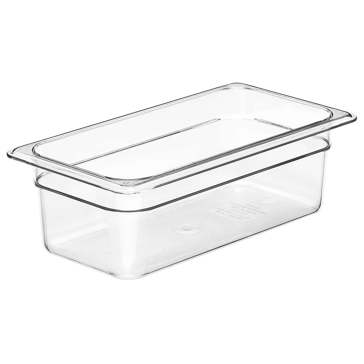 (6 Stück) CAMBRO | CAMWEAR® -  Polycarbonat GN-Behälter 1/3 - Clear - Tiefe 100 mm