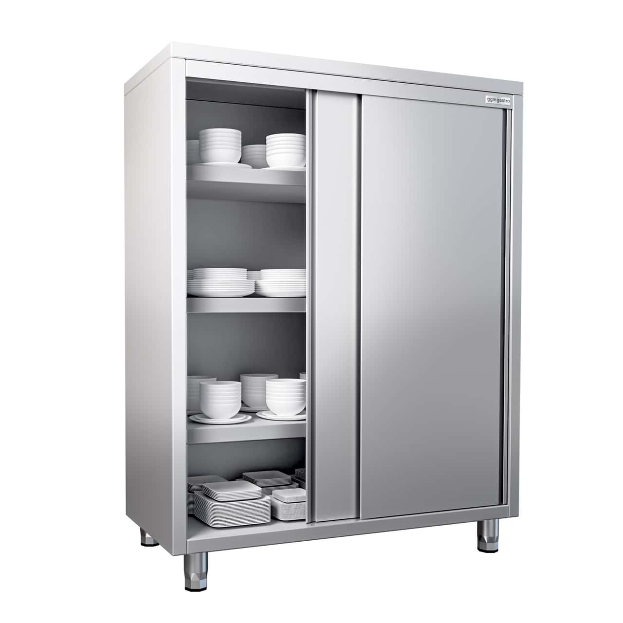 Geschirrschrank - 1400x600mm - 2 Schiebetüren - Höhe: 1800mm