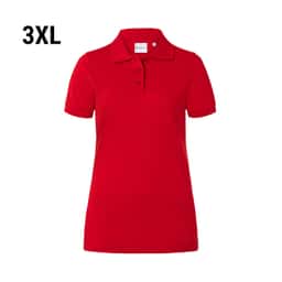 KARLOWSKY | Damen Workwear Poloshirt Basic - Rot - Größe: 3XL