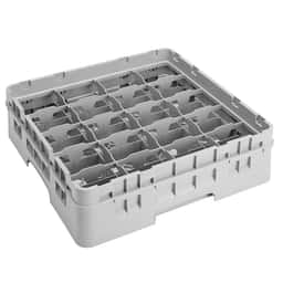 CAMBRO | CAMRACK® - Mycí koš na šálky 1/1 s 20 přihrádkami - 500x500mm - šedý