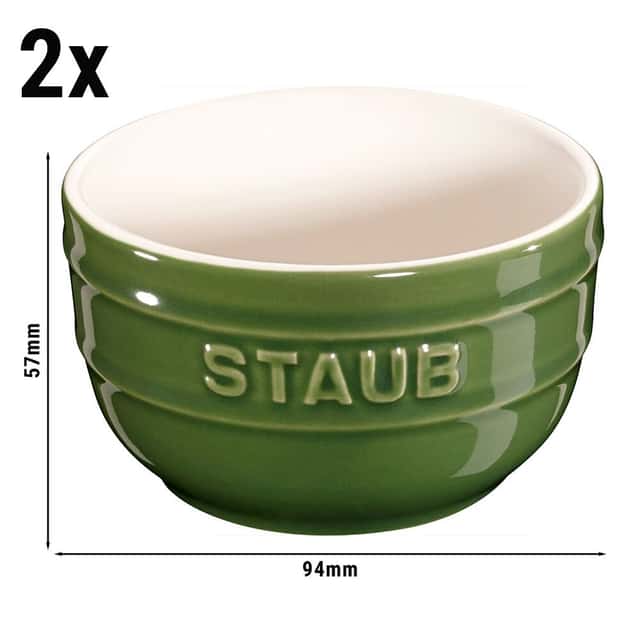 STAUB | CERAMIQUE - Förmchenset - 2-tlg - Keramik - Basilikum-Grün