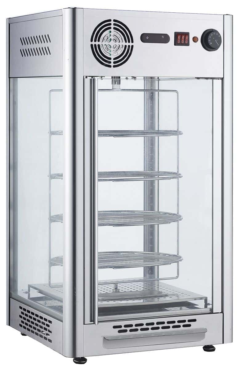 Warmhaltevitrine - 108 Liter - Edelstahl