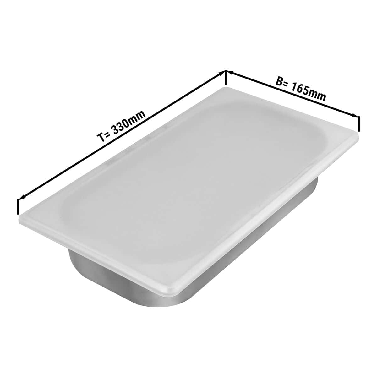 Silikondeckel für 1/3 GN-Behälter & Eisbehälter (176 x 325 mm)