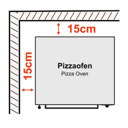 Elektro Pizzaofen Power - 4x 34cm - Digital - inkl. Haube & Untergestell