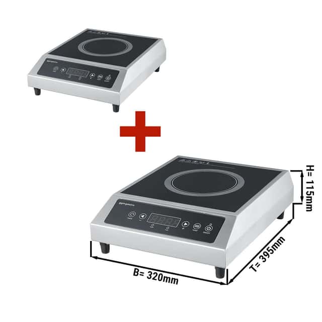 (2 Stück) Induktionsherd - 2,7 kW