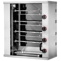 Elektro Mini-Hähnchengrill - 8,8kW - mit 4 Spießen für bis zu 12 Hähnchen