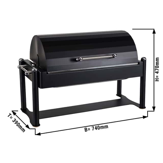 Elektro Chafing Dish - GN 1/1 - Schwarz - mit Deckel