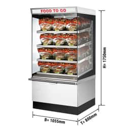 UBERT | Warmhaltevitrine - 1050x800mm - 4 beheizte Ablagen