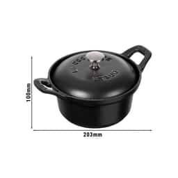 STAUB | SPECIALITIES - La Coquette - Ø 120mm - Gusseisen - Schwarz