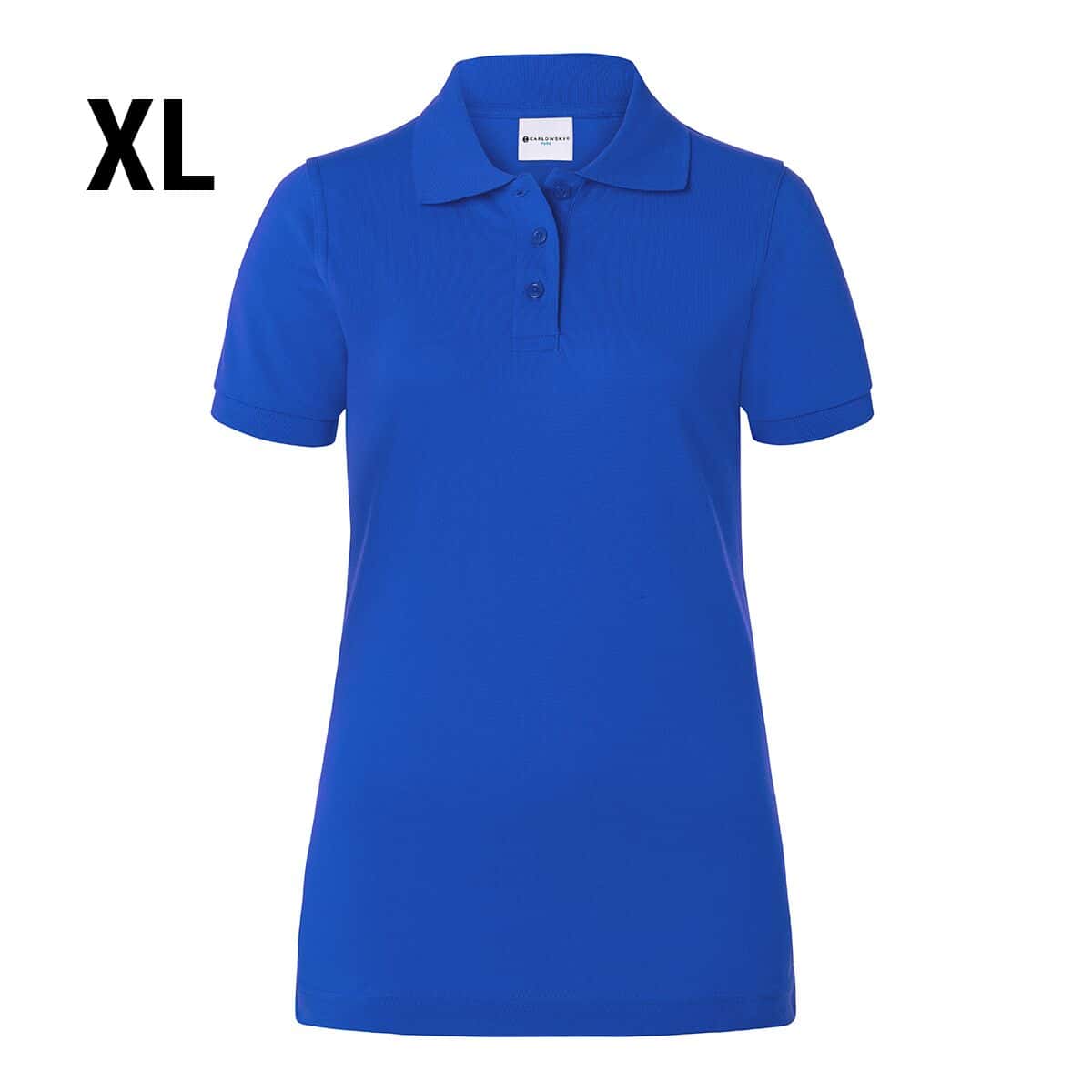 KARLOWSKY | Damen Workwear Poloshirt Basic - Blau - Größe: XL