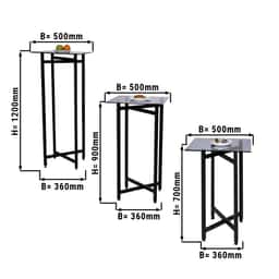 (3 Stück) Beistell-/ Couchtisch Set - klappbar Höhe- 70, 90 & 120 cm