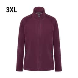 KARLOWSKY | Damen Workwear Fleecejacke Warm-Up - Aubergine - Größe: 3XL