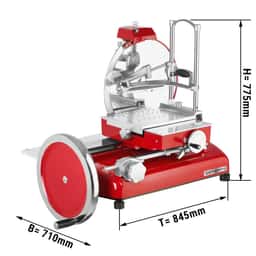 Schwungradmaschine Rustikal - Messer: Ø 350mm - Rot