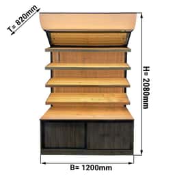 Brotregal - 1200mm - 4 Ablagen
