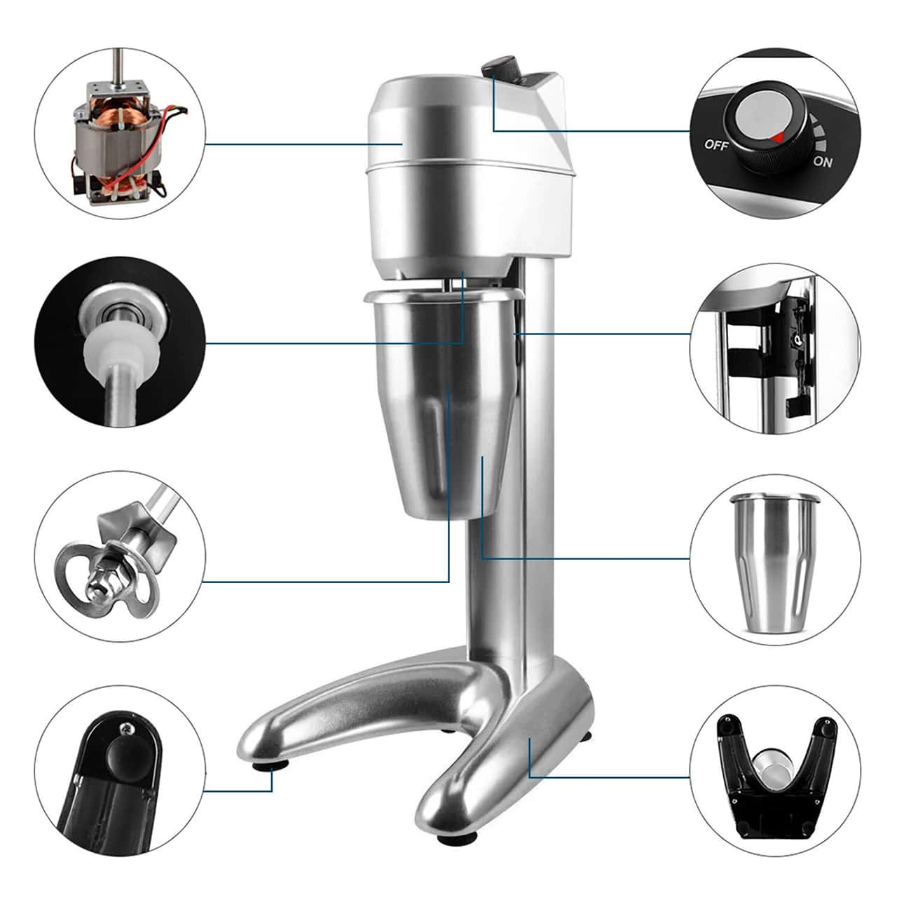 Spindle blender ECO - with 1 stirrer - 1000ml - 300 Watt