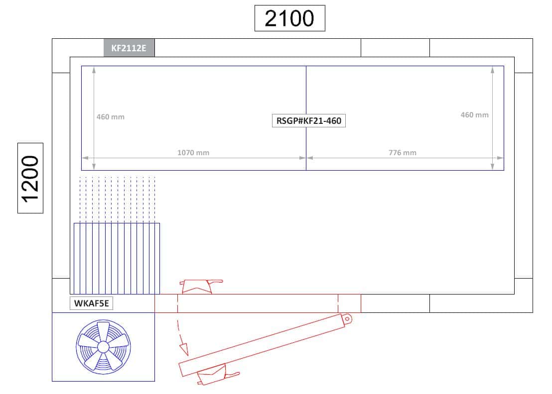 Regalset Aluminium - Bautiefe: 460 mm