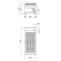 Elektrogrill - 5,4 kW