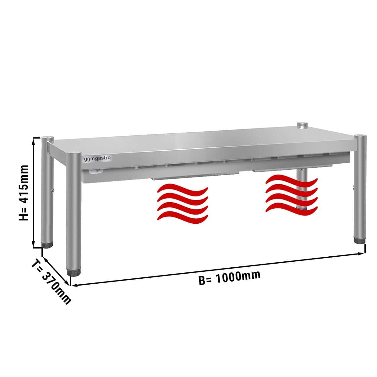 Wärmebrücke PREMIUM - 1000x370mm - mit 1 Etage - Höhe: 415mm