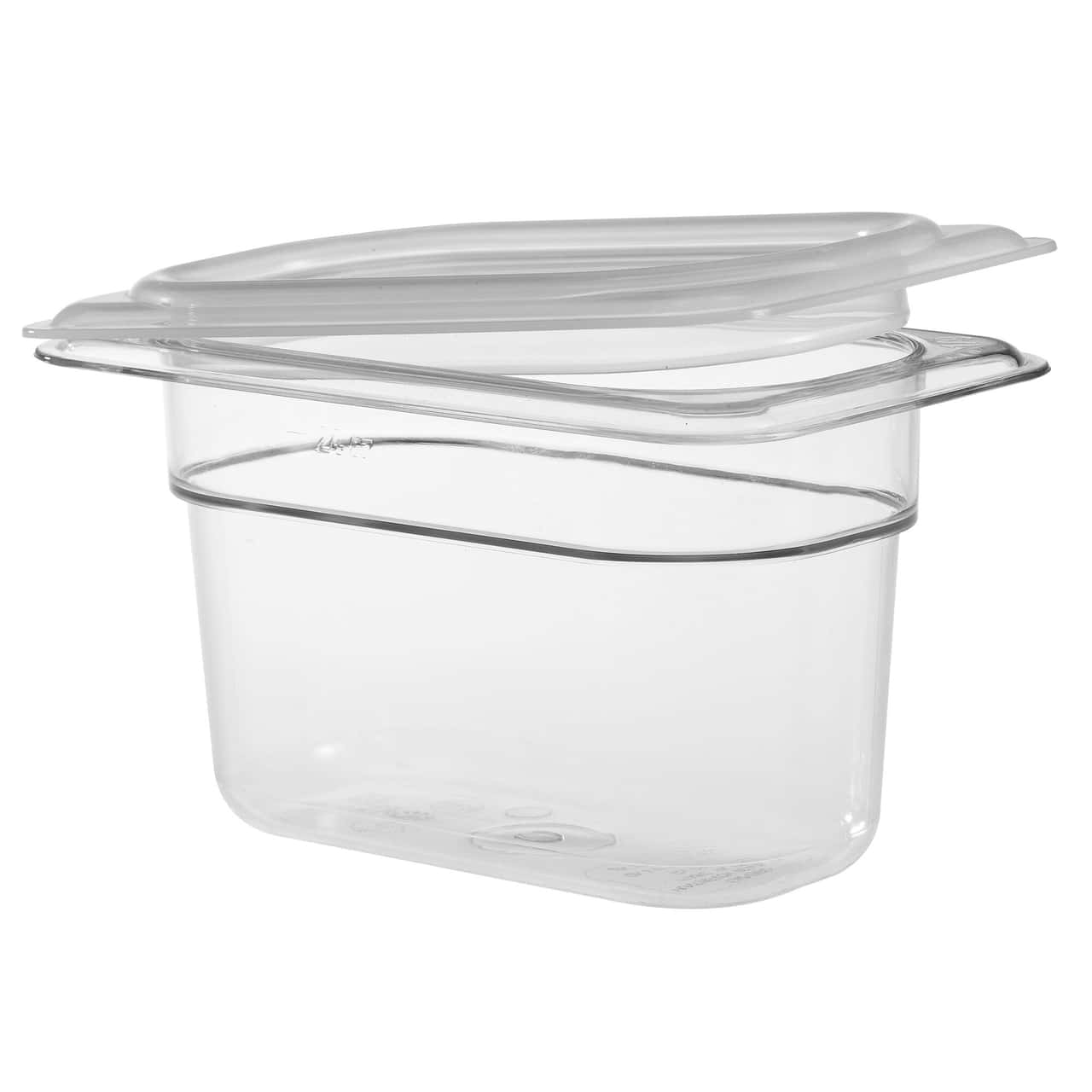 (6 kusů) CAMBRO | CAMWEAR® - polypropylenový GN kryt 1/9 - vzduchotěsný - mléčný