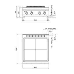 Elektro Glühplattenherd - 14 kW