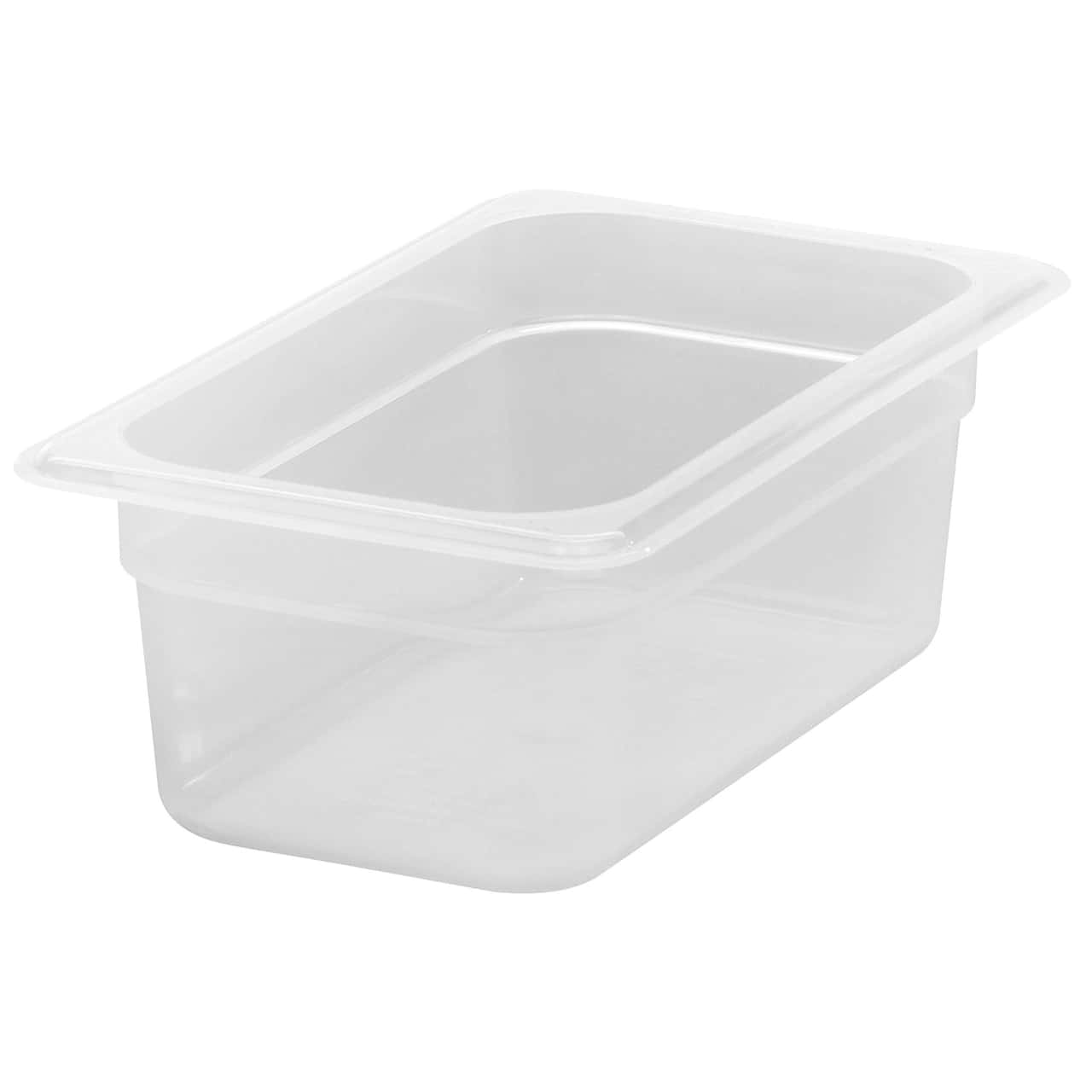 (6 kusů) CAMBRO | CAMWEAR® -polypropylenové nádoby GN 1/4 - mléčné - hloubka 100 mm