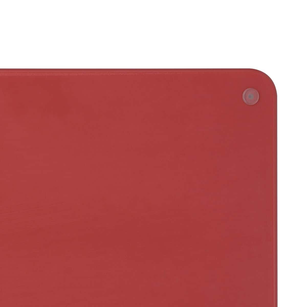 Schneidebrett mit Saftrille - 400x600mm - Dicke 20mm - Rot