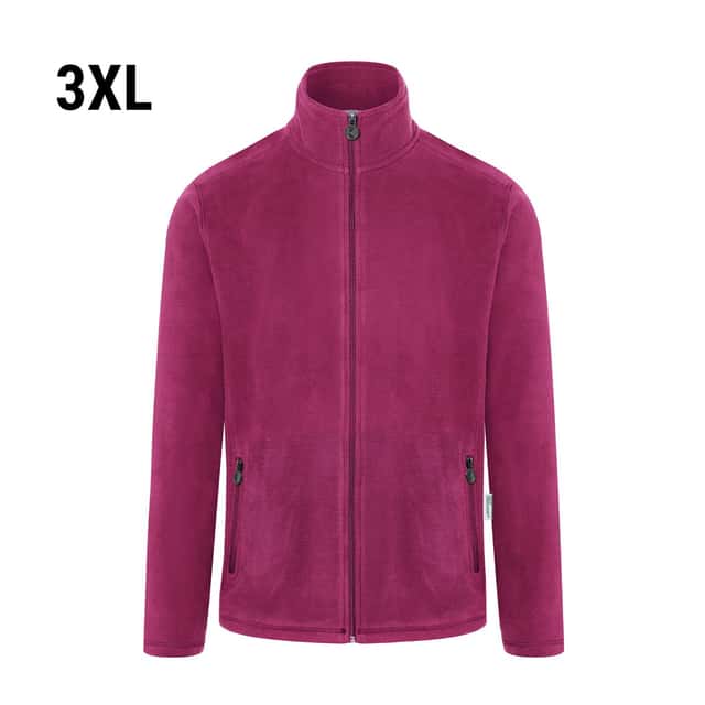 KARLOWSKY | Herren Workwear Fleecejacke Warm-Up - Fuchsia - Größe: 3XL