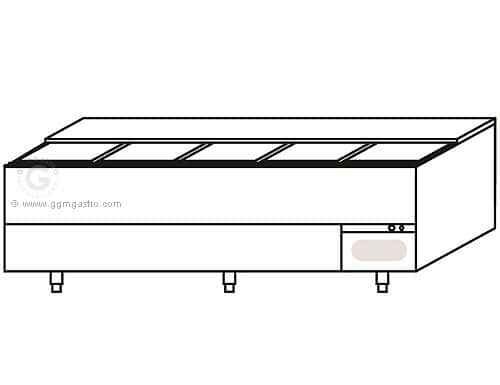 Flaschenkühltruhe - Edelstahl - 800 Liter