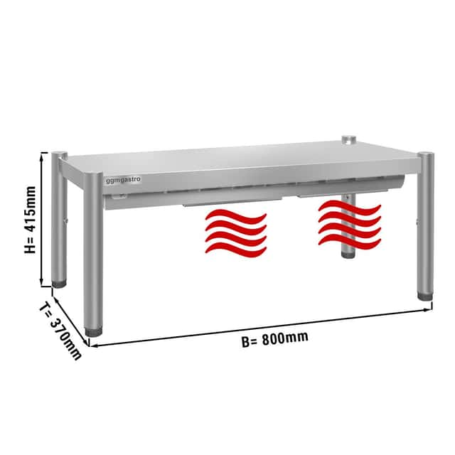 Wärmebrücke PREMIUM - 800x370mm - mit 1 Etage - Höhe: 415mm