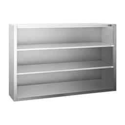 Edelstahl Wandhängeschrank PREMIUM - 1200x400mm - ohne Schiebetür - 1000mm hoch