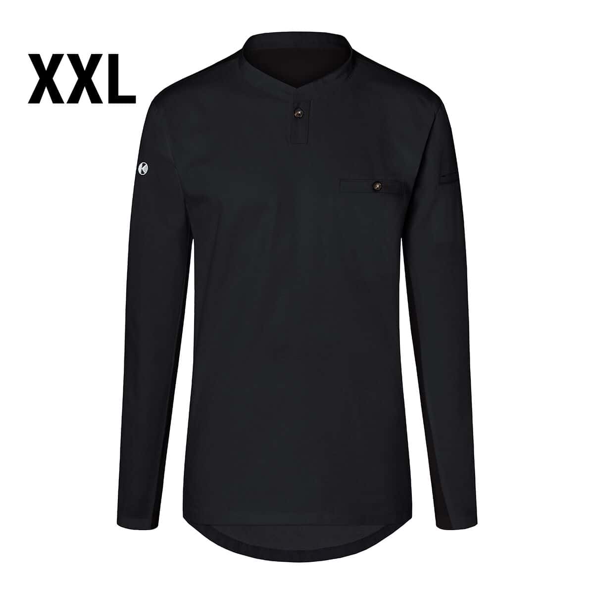 (6 Stück) KARLOWSKY | Langarm Herren Arbeitsshirt Performance - Schwarz - Größe: 2XL