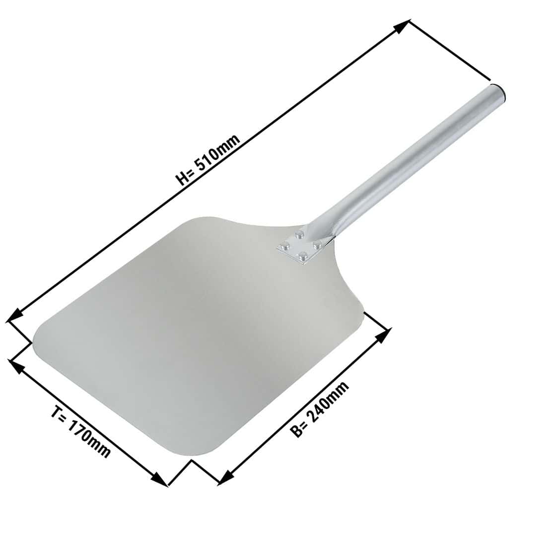 Pizzaschaufel aus Aluminium - 240 x 170 mm