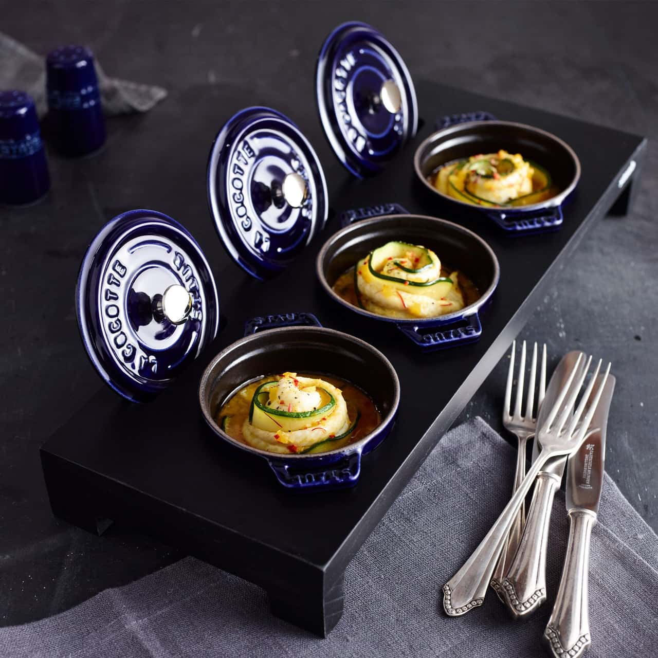 STAUB | LA COCOTTE - Mini Cocotte - Ø 100mm - Gusseisen - Dunkelblau