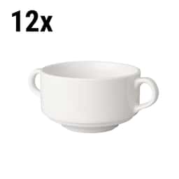 (12 pieces) BUDGETLINE - Soup cup Mammoet - 30 cl - White