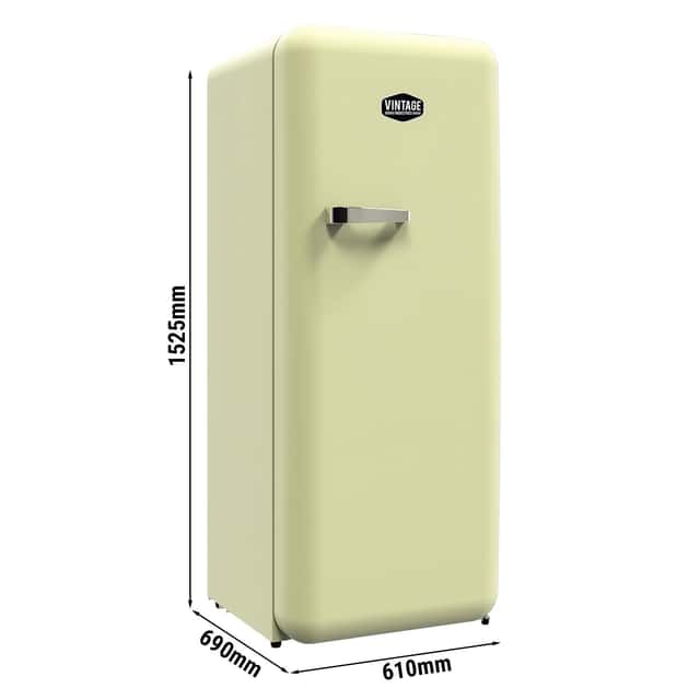 GASTRO-COOL | Retro-Kühlschrank - 300 Liter - 1 Tür - Cream