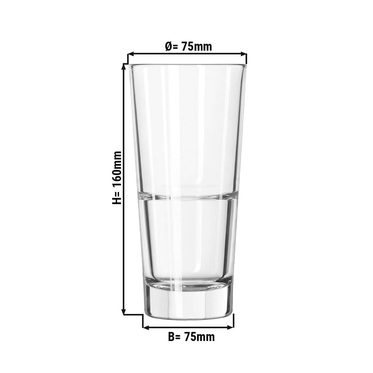 (12 Kusů) Sklenice na longdrink - GILDE - 355 ml - transparentní