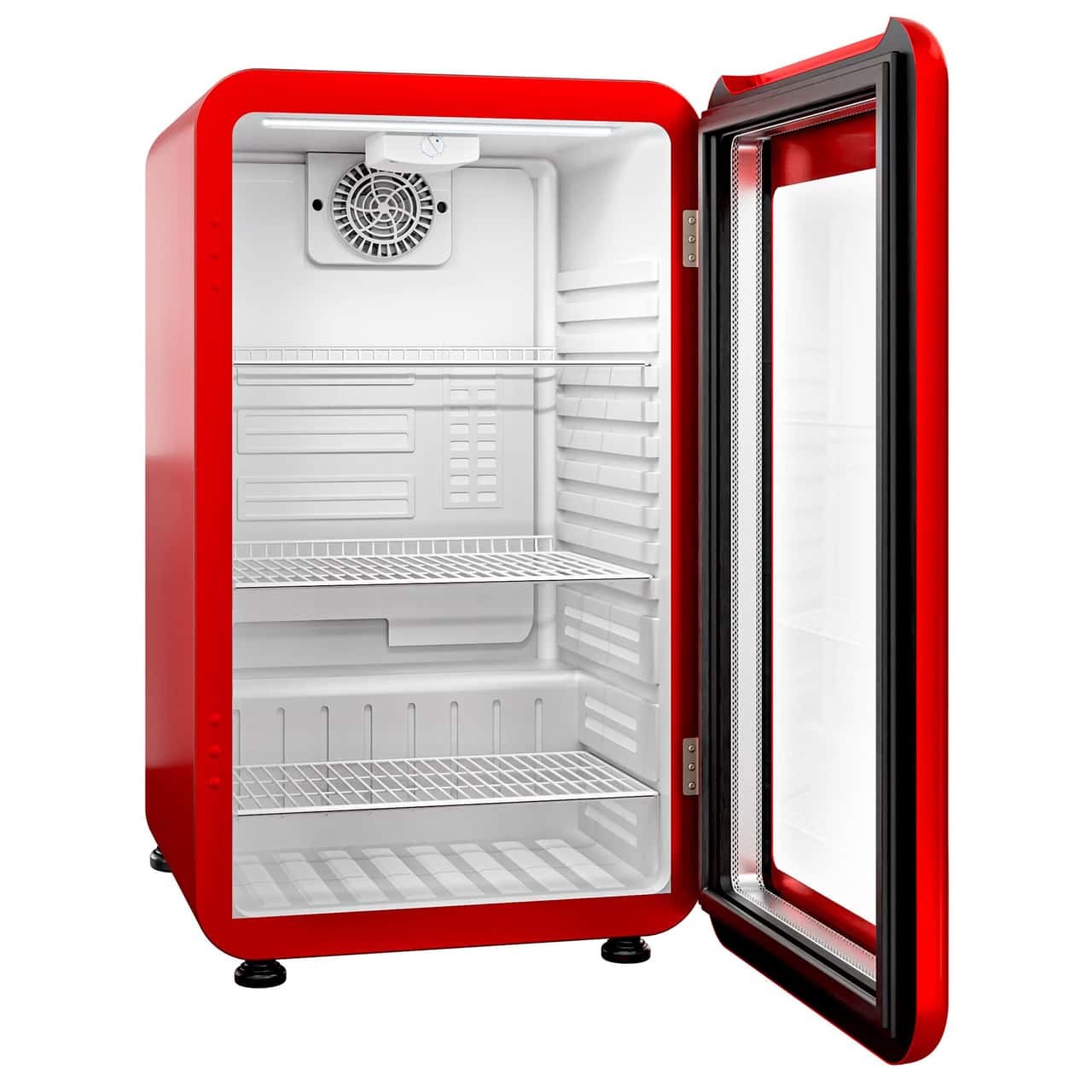 Minibar-Kühlschrank - 500mm - 120 Liter - 1 Glastür & LED-Beleuchtung