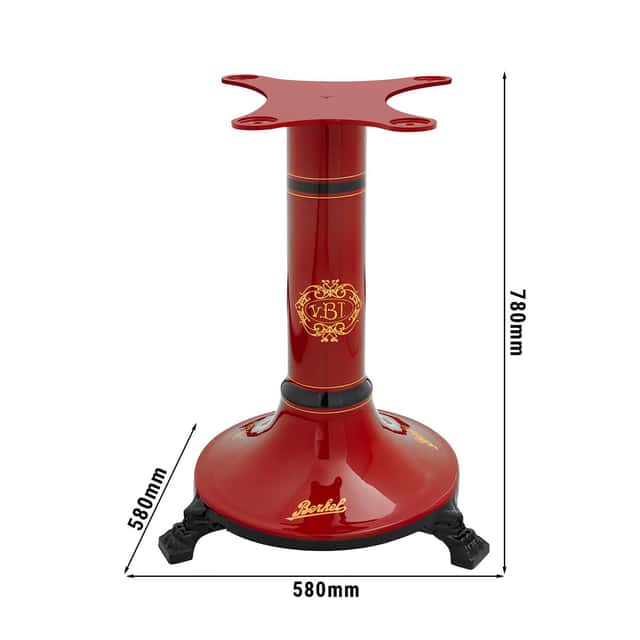 BERKEL | Sockel für Schwungradmaschine B3, Tribute, B114 & BS300 - Rot