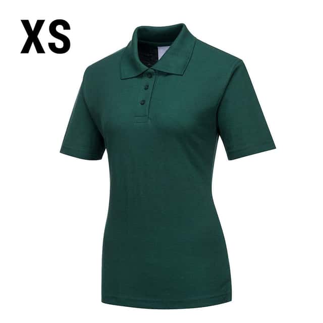 Damen Poloshirt - Flaschengrün - Größe: XS